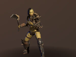 garota orc Modelo 3D