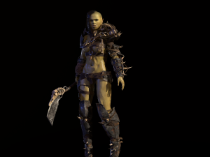 orc girl 3D मॉडल