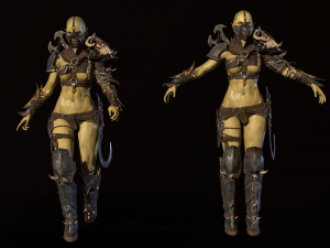 orc girl 3D मॉडल