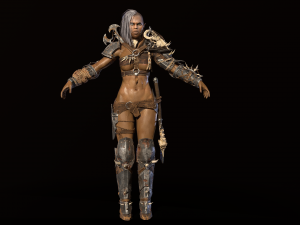 orc girl 3D मॉडल