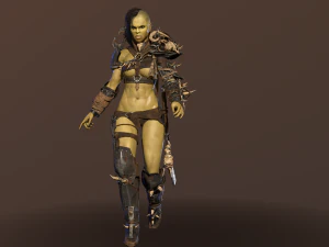 garota orc Modelo 3D