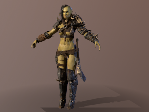 orc girl 3D मॉडल
