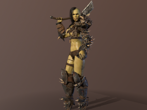 orc girl 3D मॉडल
