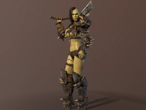 garota orc Modelo 3D
