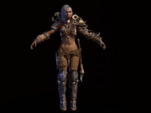 orc girl 3D मॉडल