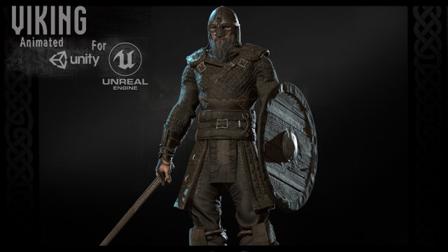 viking 3D Model .c4d .max .obj .3ds .fbx .stl .blend 