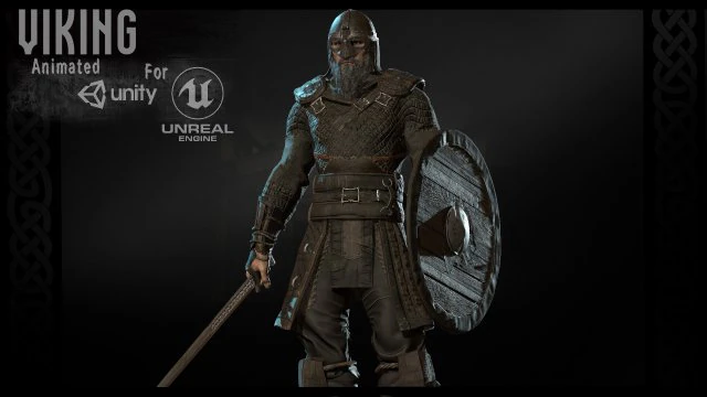 viking 3D Model .c4d .max .obj .3ds .fbx .stl .blend 