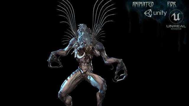 swamp monster 3D मॉडल .c4d .max .obj .3ds .fbx .stl .blend 
