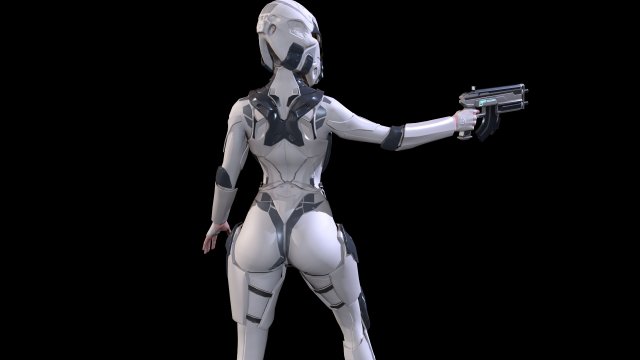 cosmogirl 2 3D Model .c4d .max .obj .3ds .fbx .stl .blend 