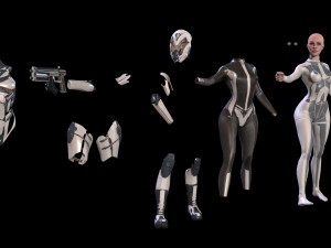 cosmogirl 2 3D Model