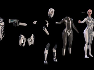 cosmogirl 2 3D Model