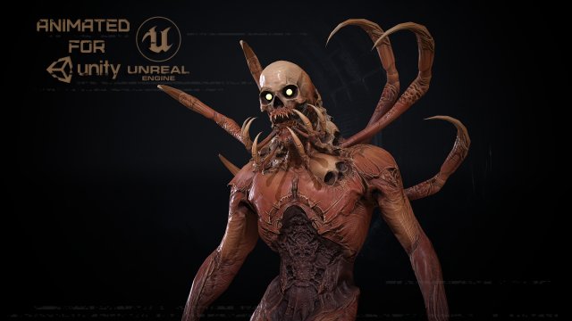 monstr mutant 10 Model 3D .c4d .max .obj .3ds .fbx .stl .blend 