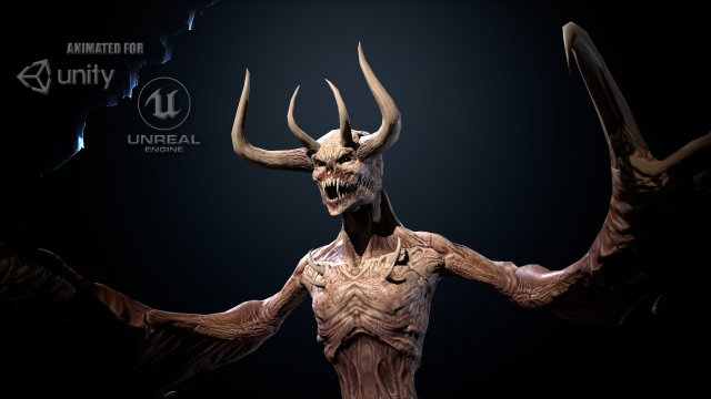 flyingdemon1 3D Model .c4d .max .obj .3ds .fbx .stl .blend 