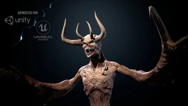 flyingdemon1 3D Model .c4d .max .obj .3ds .fbx .stl .blend 