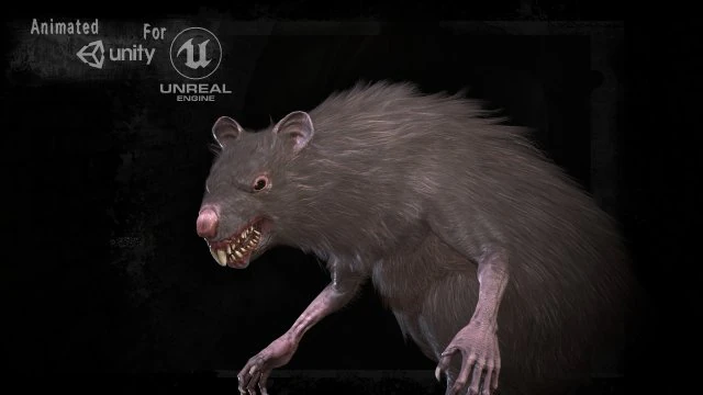 wererat 3D Model .c4d .max .obj .3ds .fbx .stl .blend 