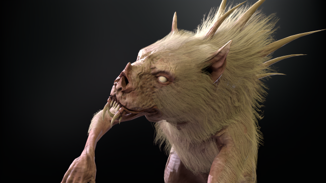 chupocabra 3D Model .c4d .max .obj .3ds .fbx .stl .blend 