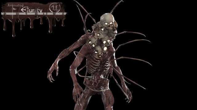 necromutant2 3D Model .c4d .max .obj .3ds .fbx .stl .blend 