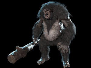 scandinavian troll Modèle 3D