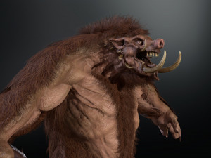 WereBoar Modelo 3D