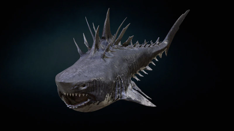 Squalo4 Modello 3D .c4d .max .obj .3ds .fbx .stl .blend 