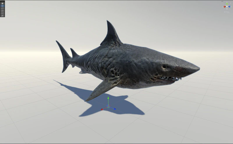 Squalo3 Modello 3D .c4d .max .obj .3ds .fbx .stl .blend