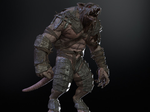 RatMan Warrior 3Dモデル