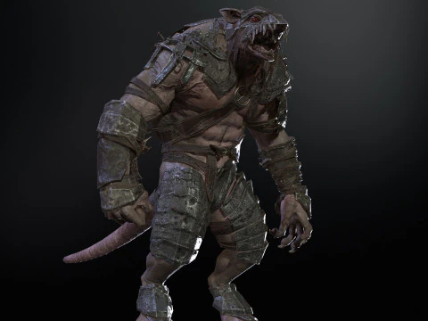 RatMan Warrior 3D Model