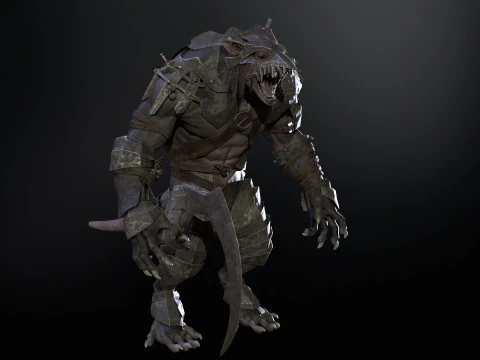 RatMan Warrior 3D Model