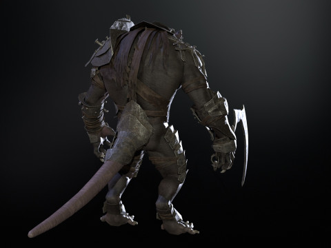 RatMan Warrior 3Dモデル