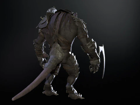 RatMan Warrior 3D Model