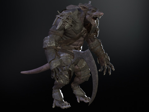 RatMan Warrior 3Dモデル