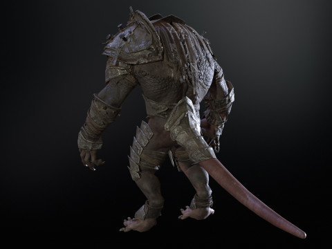 RatMan Warrior 3Dモデル