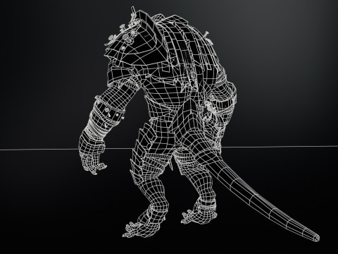 RatMan Warrior 3Dモデル