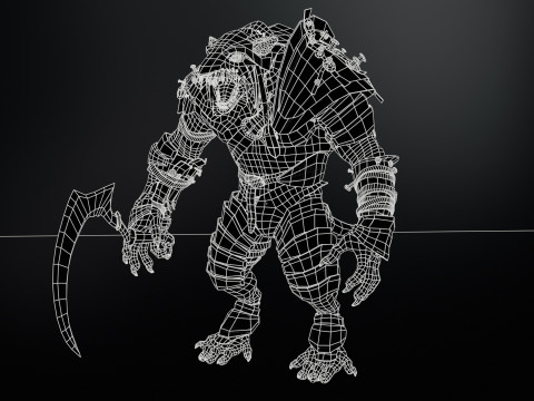 RatMan Warrior 3Dモデル