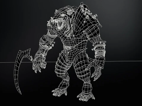 RatMan Warrior 3D Model