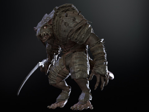 RatMan Warrior 3Dモデル