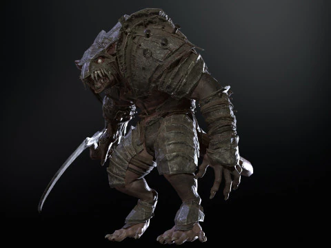 RatMan Warrior 3D Model
