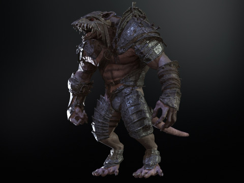 RatMan Warrior 3Dモデル