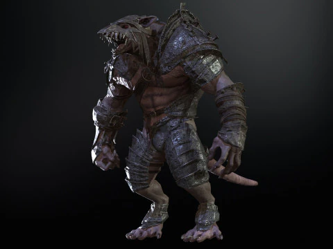RatMan Warrior 3D Model