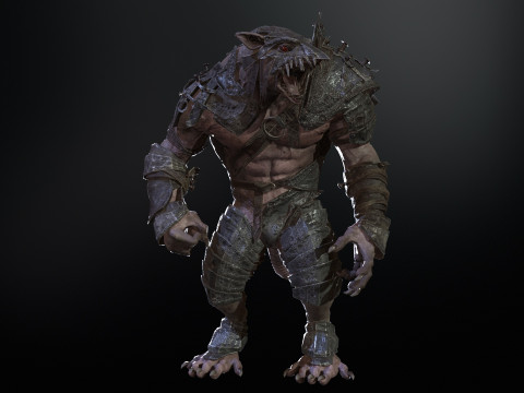 RatMan Warrior 3Dモデル