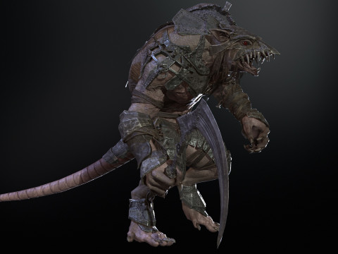 RatMan Warrior 3Dモデル