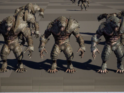 RatMan Warrior 3D Model