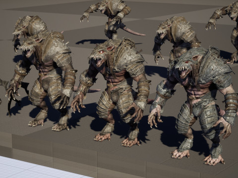 RatMan Warrior 3Dモデル