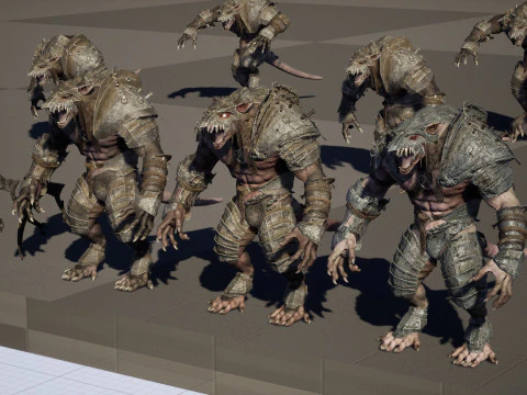 RatMan Warrior 3D Model