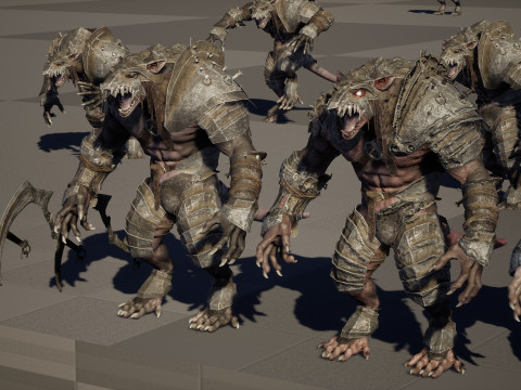 RatMan Warrior 3Dモデル