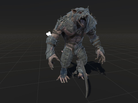 RatMan Warrior 3Dモデル