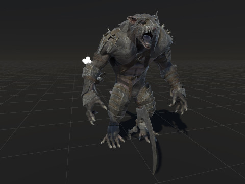 RatMan Warrior 3Dモデル