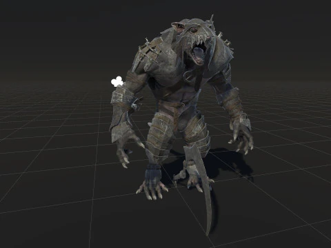RatMan Warrior 3D Model