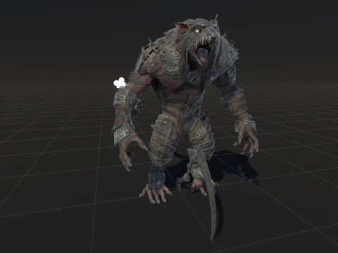 RatMan Warrior 3Dモデル