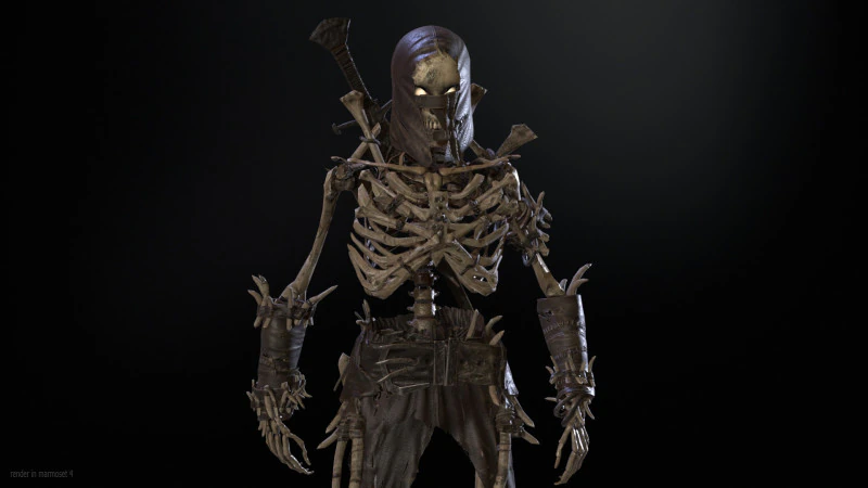 Skeleton5 3D Model .c4d .max .obj .3ds .fbx .stl .blend 